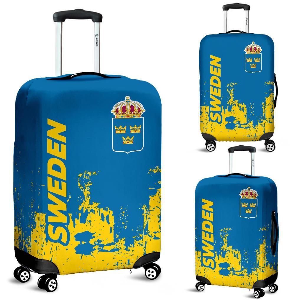 Sweden Luggage Cover Smudge Style RLT7 - Wonder Print Shop