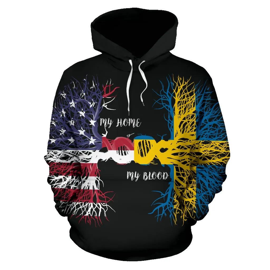 American Grown Sweden Root Dna Hoodie RLT7 - Wonder Print Shop