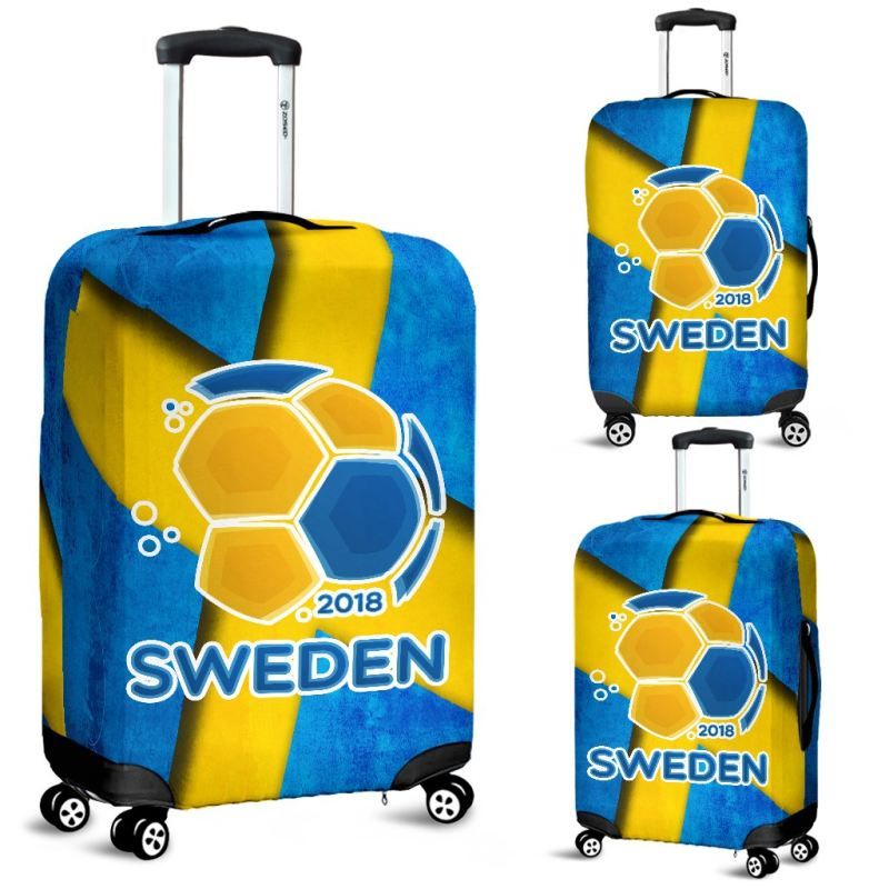 Sweden Flag Football Luggage Covers RLT7 - Wonder Print Shop