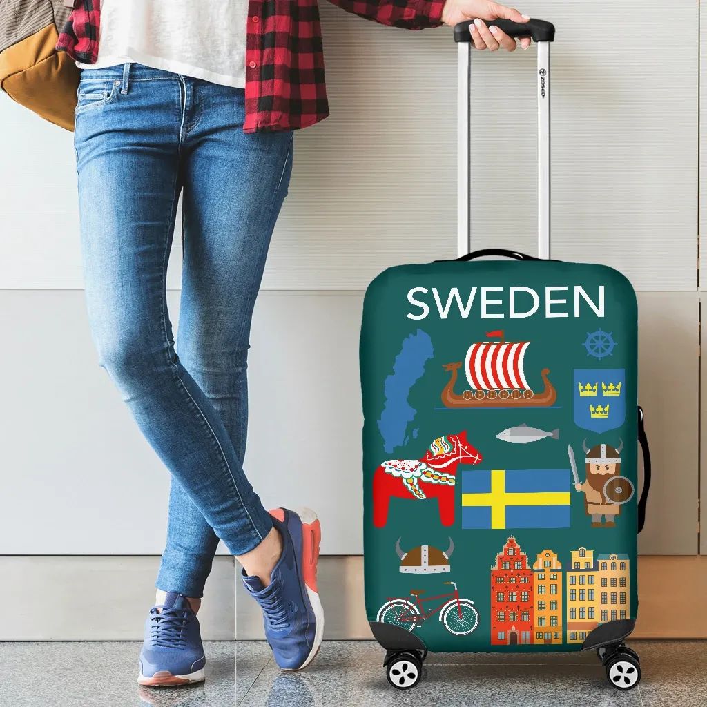 Sweden Symbol Luggage Cover RLT7 - Wonder Print Shop