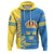 Sweden Hoodie Coat Of Arms Quarter Style RLT7 - Wonder Print Shop