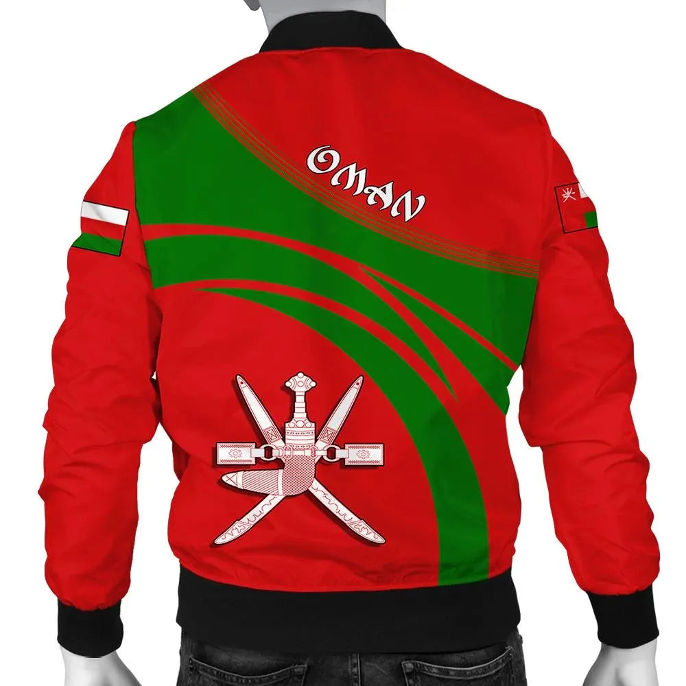 Oman Coat Of Arms Men Bomber Jacket Sticket RLT13 - Wonder Print Shop