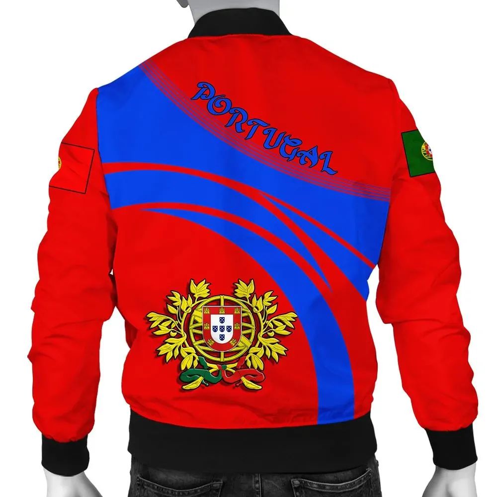 Portugal Coat Of Arms Men Bomber Jacket Sticket RLT7 - Wonder Print Shop