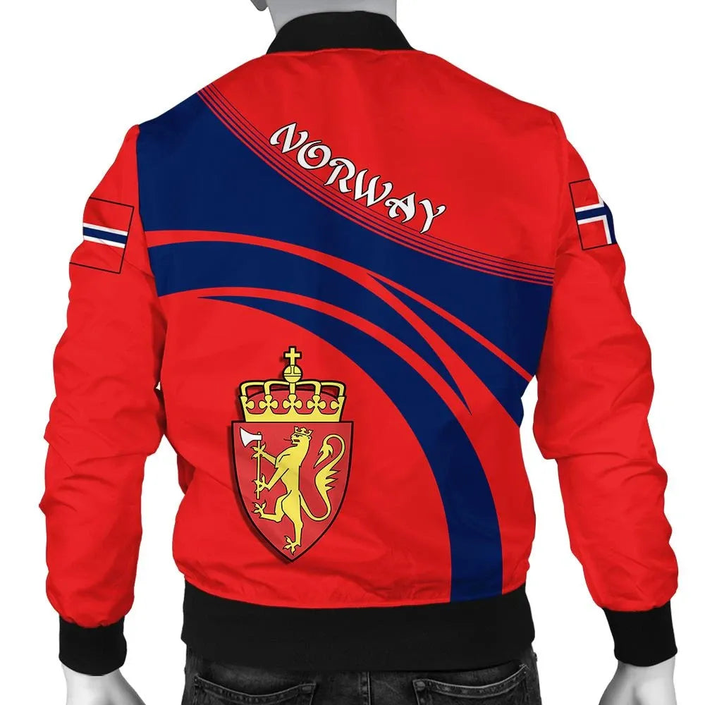 Norway Coat Of Arms Men Bomber Jacket Sticket RLT7 - Wonder Print Shop