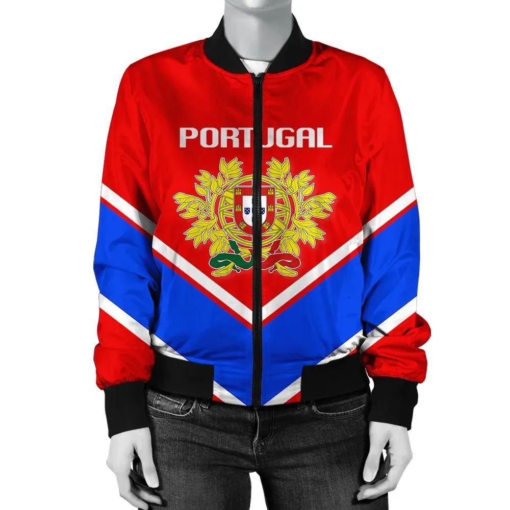 Portugal Coat Of Arms Women Bomber Lucian RLT7 - Wonder Print Shop