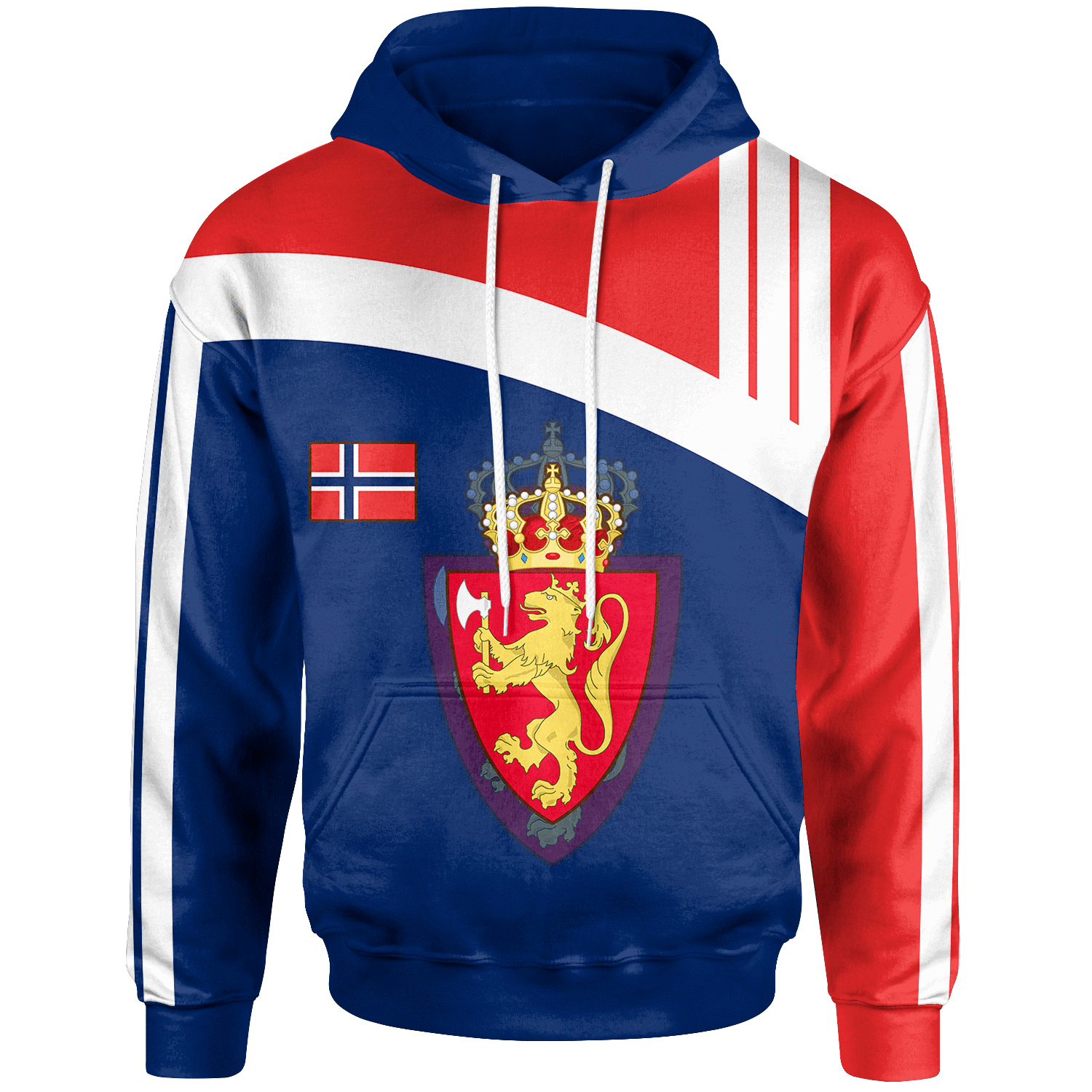 Norway Hoodie Flag Of Norway RLT7 - Wonder Print Shop