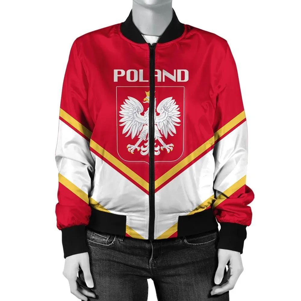 Poland Coat Of Arms Women Bomber Lucian RLT7 - Wonder Print Shop