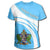 Saint Lucia Coat Of Arms T Shirt Cricket Style RLT6 - Wonder Print Shop