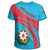 Azerbaijan Coat Of Arms T Shirt Cricket Style RLT8 - Wonder Print Shop