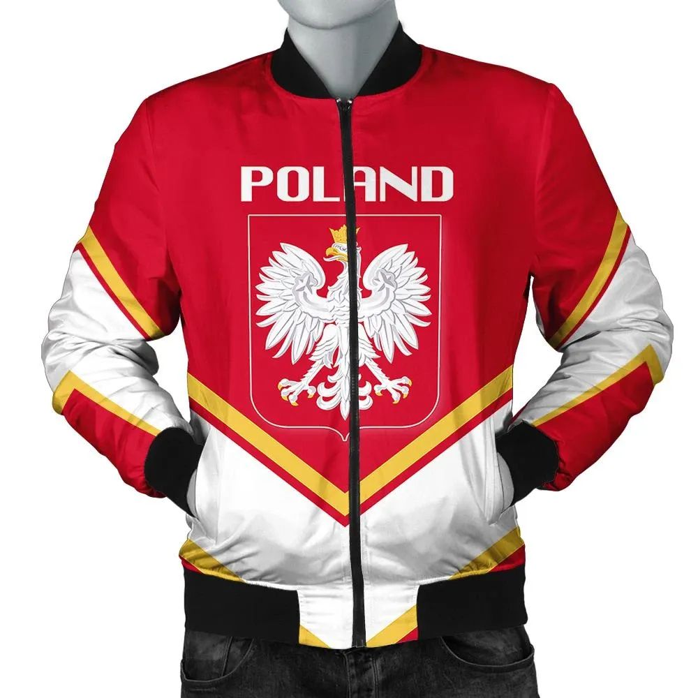 Poland Coat Of Arms Men Bomber Jacket Lucian Style RLT7 - Wonder Print Shop