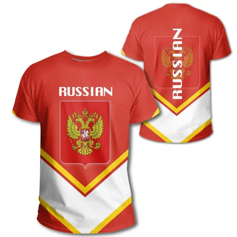 Russian Coat Of Arms T Shirt Lucian Style RLT12 - Wonder Print Shop