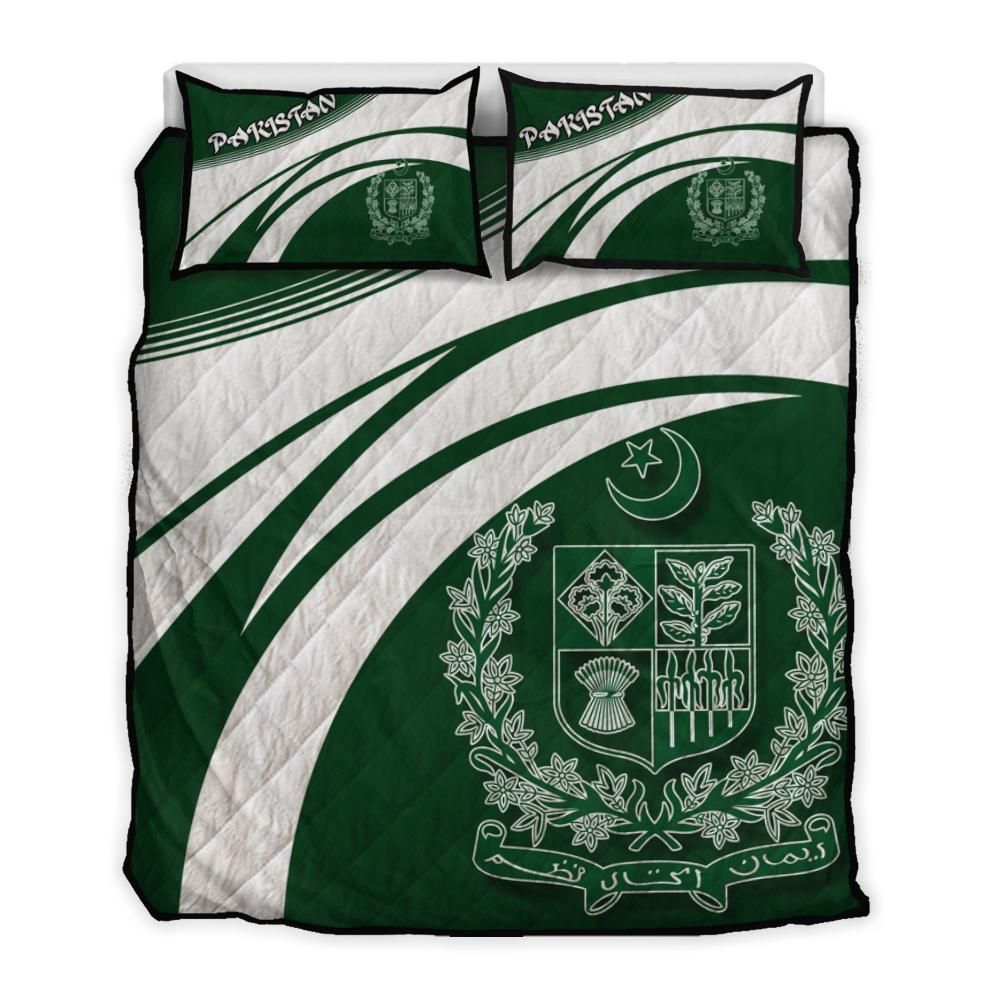 pakistan-coat-of-arms-quilt-bed-set-cricket