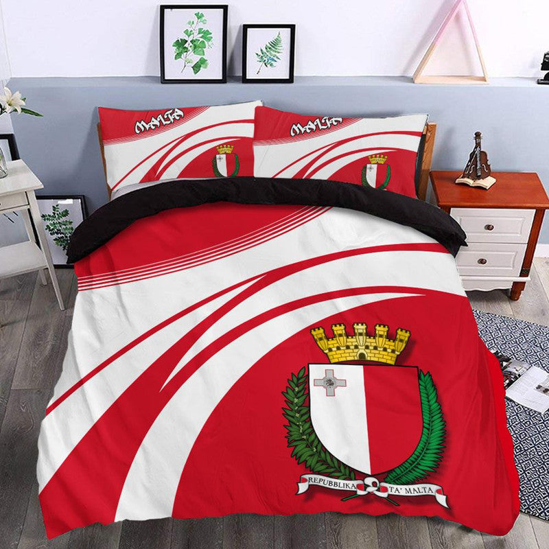 Malta Coat Of Arms Bedding Set Cricket RLT12 - Wonder Print Shop