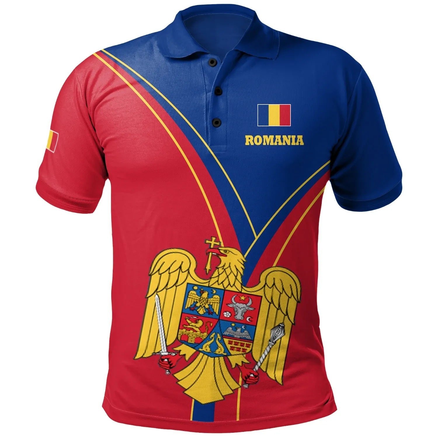 Romania Polo Shirt Romanian Pride RLT13 - Wonder Print Shop