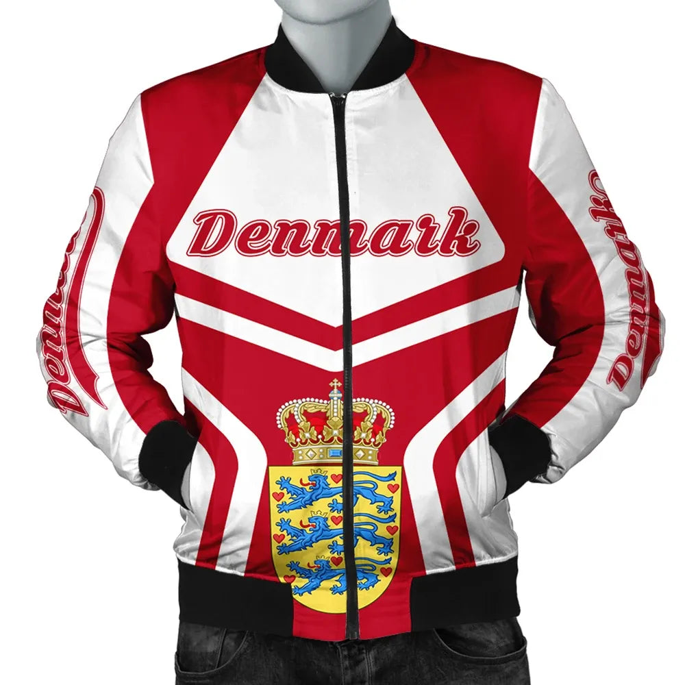 Denmark Coat Of Arms Men Bomber Jacket My Style RLT13 - Wonder Print Shop