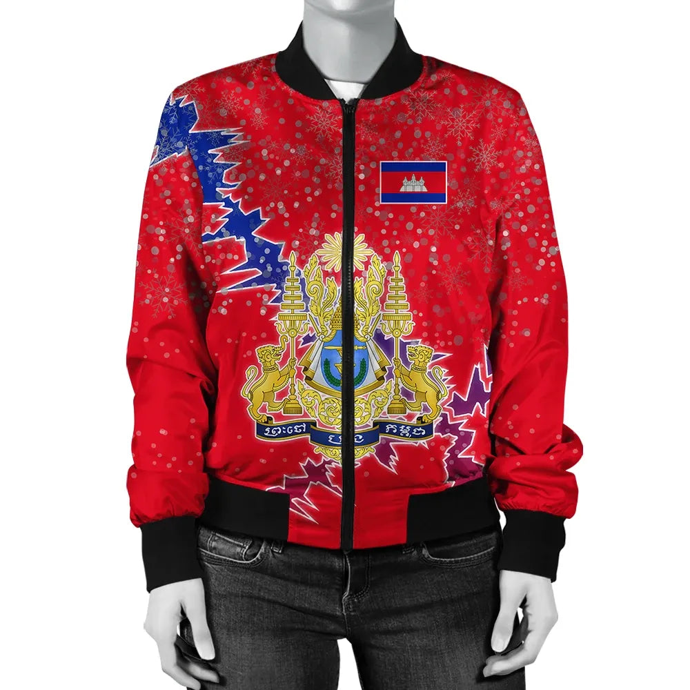 cambodia-christmas-coat-of-arms-women-bomber-jacket-x-style