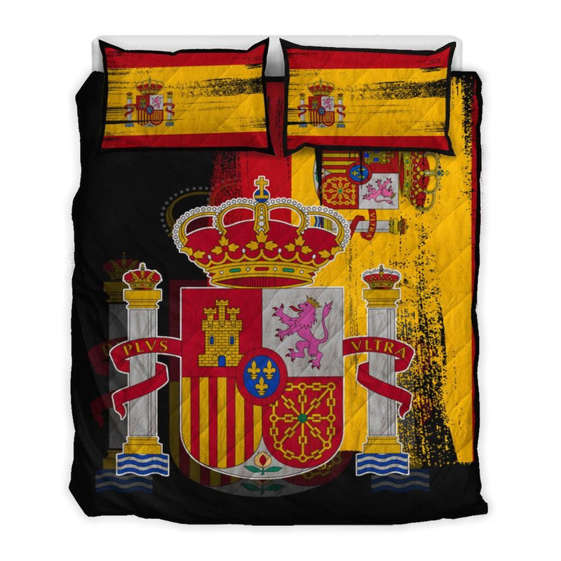 Spain Flag Quilt Bed Set Flag Style RLT12 - Wonder Print Shop