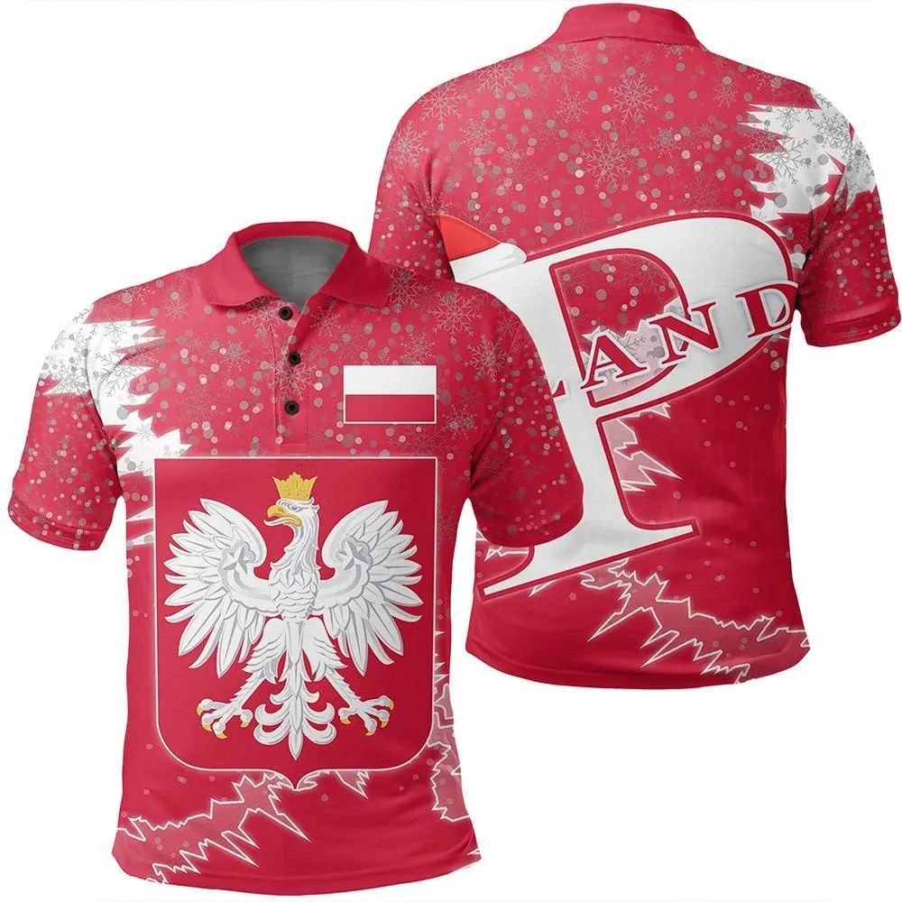 Poland Polo Shirt Christmas Coat Of Arms X Style RLT7 - Wonder Print Shop