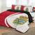 Denmark Flag Coat Of Arms Quilt Bed Set Circle RLT13 - Wonder Print Shop