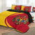 Moldova Flag Coat Of Arms Quilt Bed Set Circle J71 RLT13 - Wonder Print Shop