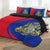 Cambodia Flag Coat Of Arms Quilt Bed Set Circle RLT7 - Wonder Print Shop