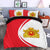 Myanmar Flag Coat Of Arms Bedding Set Circle RLT7 - Wonder Print Shop