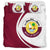 Qatar Flag Coat Of Arms Bedding Set Circle RLT12 - Wonder Print Shop