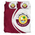 Qatar Flag Coat Of Arms Bedding Set Circle RLT12 - Wonder Print Shop