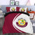 Qatar Flag Coat Of Arms Bedding Set Circle RLT12 - Wonder Print Shop