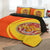 Bhutan Flag Coat Of Arms Quilt Bed Set Circle RLT6 - Wonder Print Shop