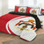 Jordan Flag Coat Of Arms Quilt Bed Set Circle RLT8 - Wonder Print Shop