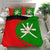 Oman Flag Coat Of Arms Bedding Set Circle RLT13 - Wonder Print Shop