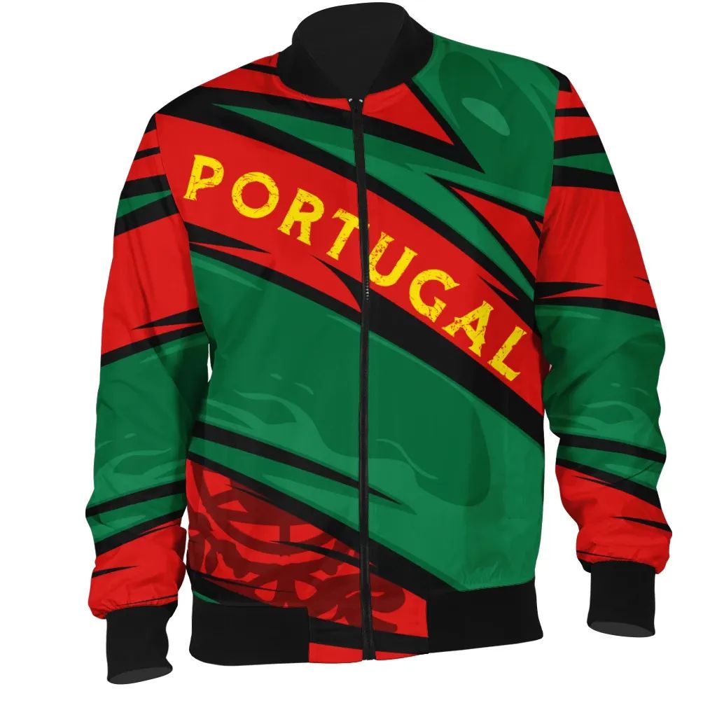 Portugal Coat Of Arms Bomber Jacket Lode Style RLT7 - Wonder Print Shop