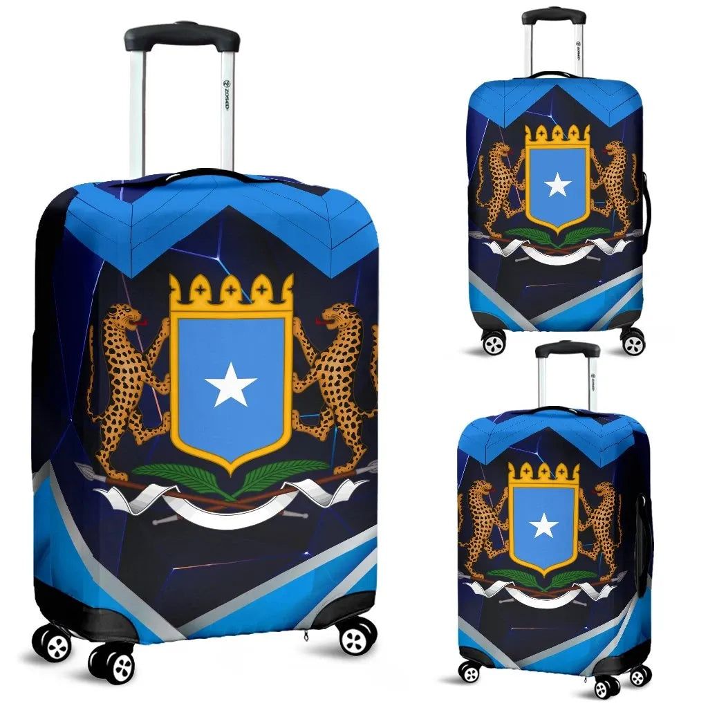 Somalia Luggage Covers Coat Of Arms Somalia With Leopard RLT8 - Wonder Print Shop