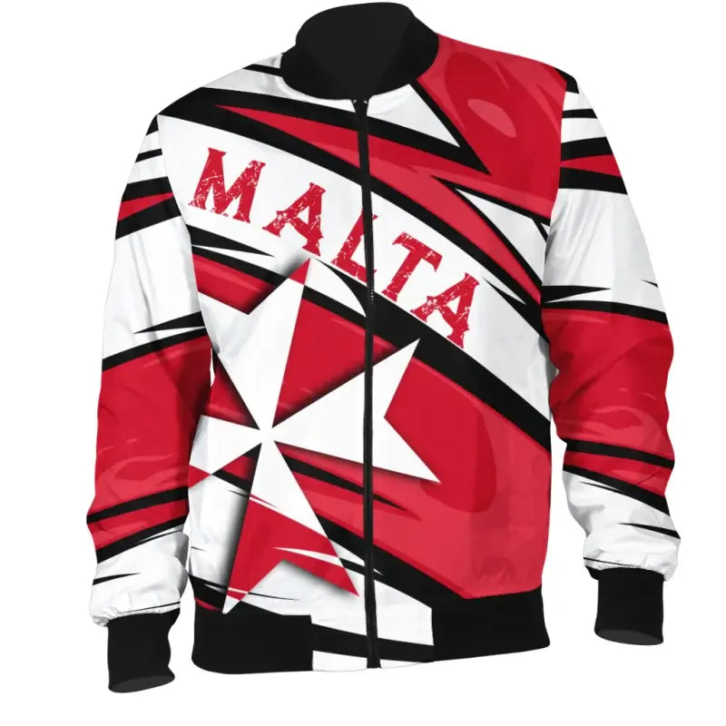 Malta The Maltese Cross Bomber Jacket - Lode Style RLT12 - Wonder Print Shop