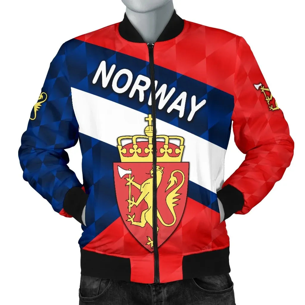 Norway Men Bomber Jacket Sporty Style RLT7 - Wonder Print Shop