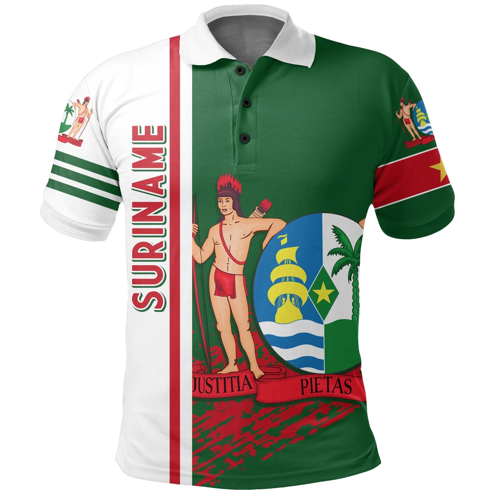 Suriname Polo Shirt Quarter Style RLT7 - Wonder Print Shop