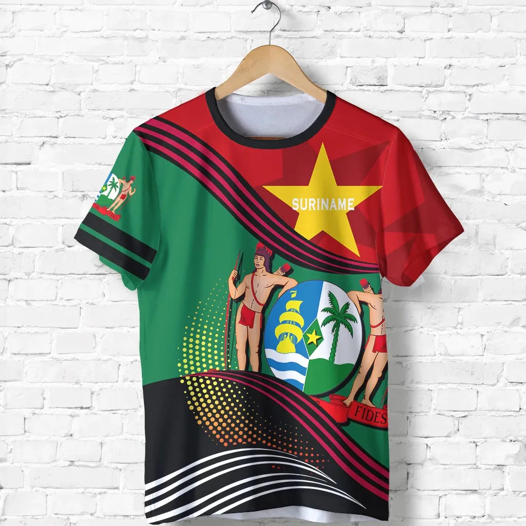 Suriname T Shirt Fall In The Wave RLT7 - Wonder Print Shop