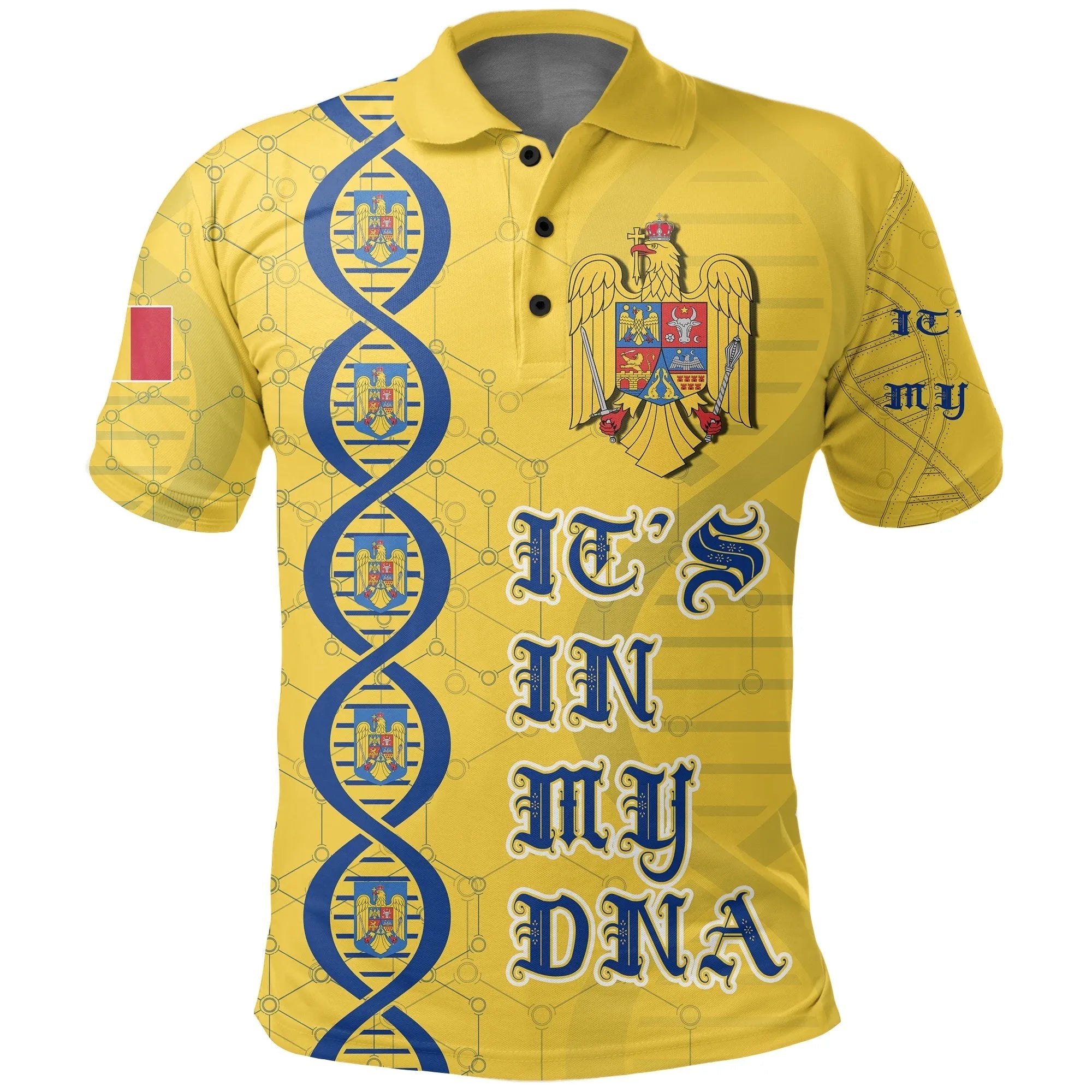 Romania DNA Polo Shirt RLT13 - Wonder Print Shop