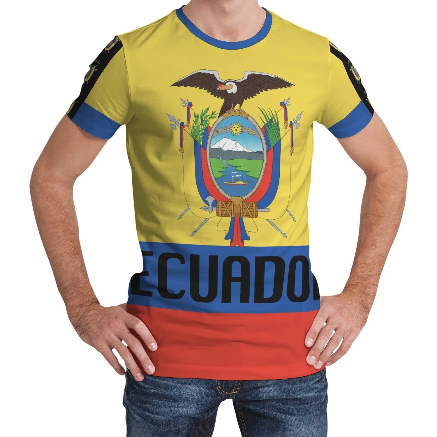 Ecuador All Over T Shirt RLT12 - Wonder Print Shop