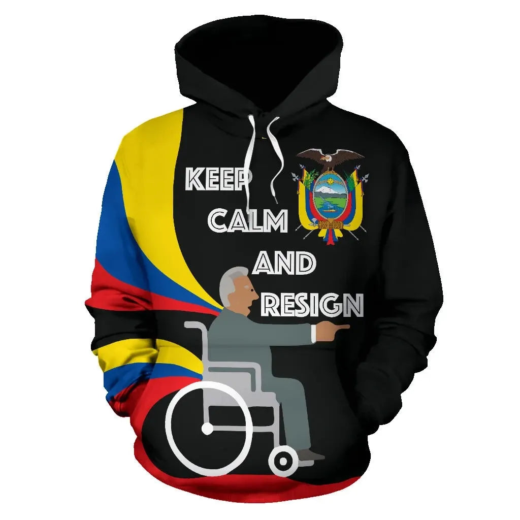 Ecuador Hoodie Keep Calm RLT12 - Wonder Print Shop