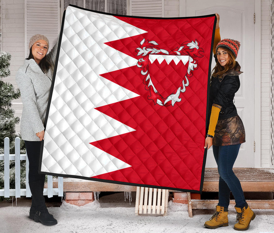 Bahrain Premium Quilt Flag Style RLT8 - Wonder Print Shop