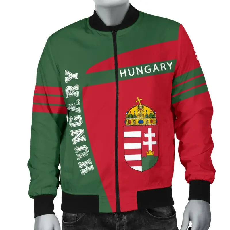 Hungary Sport Men Bomber Jacket - Premium Style RLT8 - Wonder Print Shop