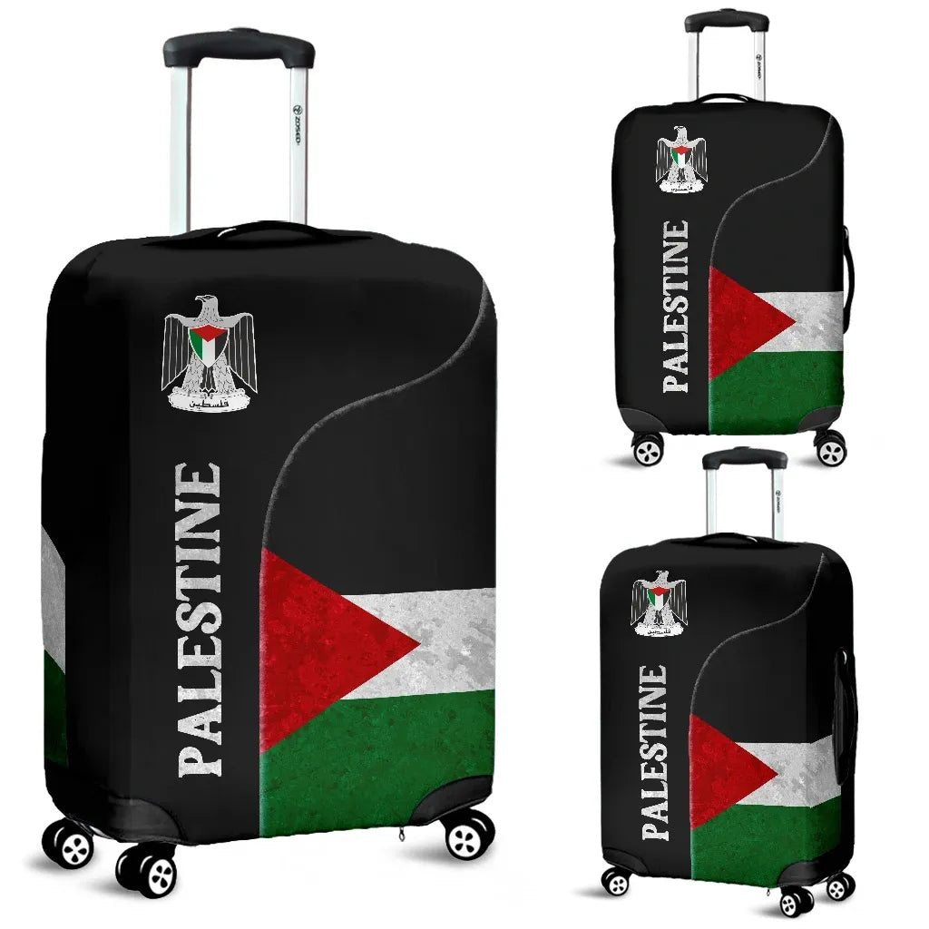 Palestine Flag Luggage Covers Coat Of Arms RLT13 - Wonder Print Shop