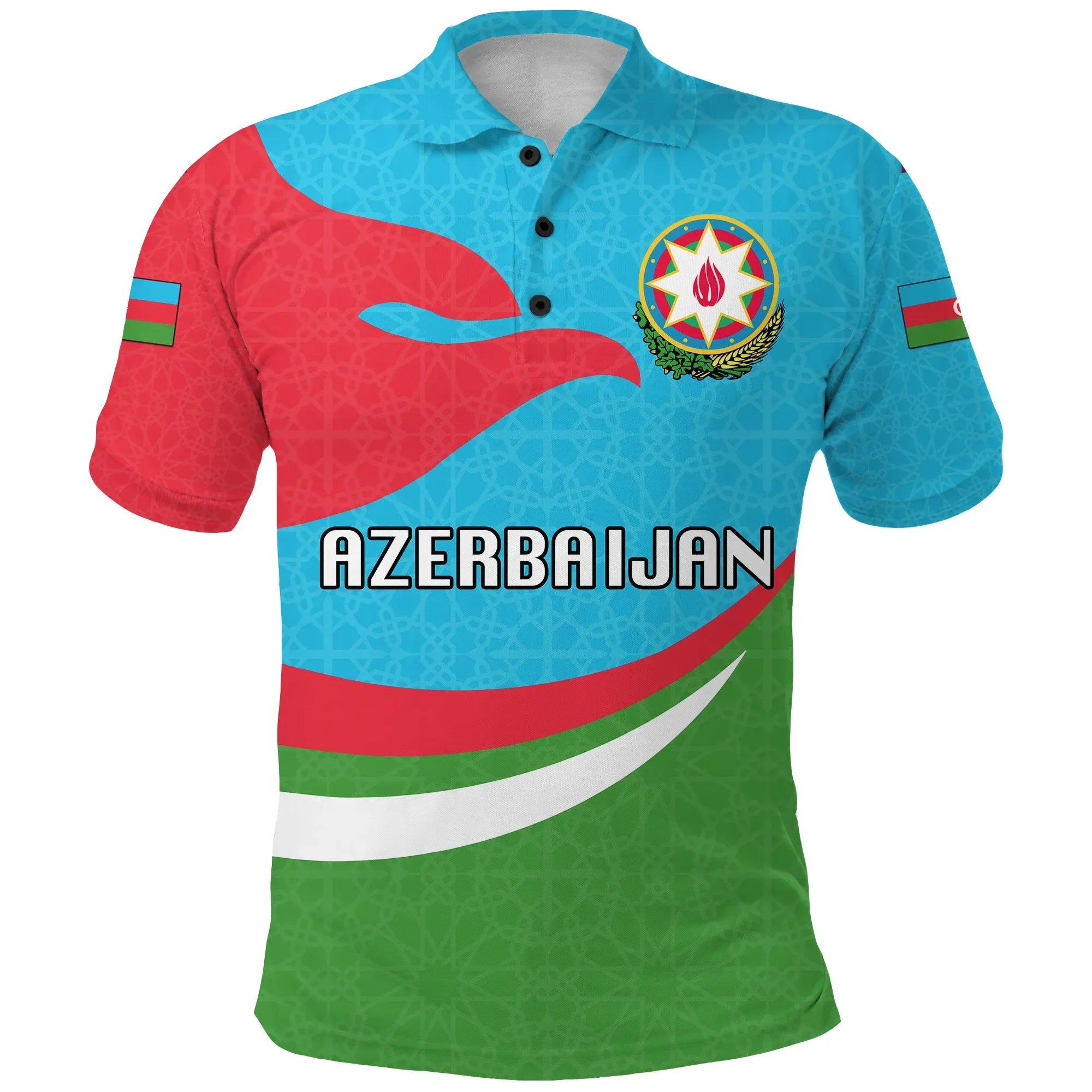 Azerbaijan T Shirt With Special Map RLT8 - Wonder Print Shop