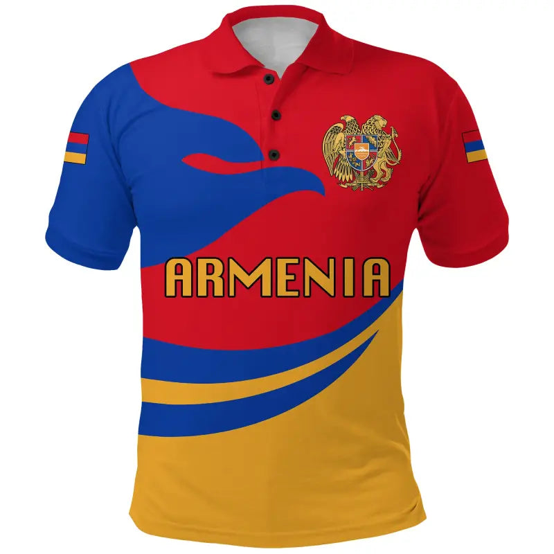 Armenia Polo Shirt Proud Version RLT8 - Wonder Print Shop