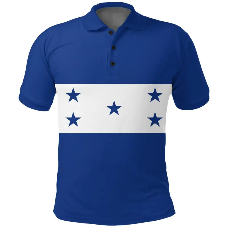 Honduras Flag with Polo Shirt Coat Of Arms RLT8 - Wonder Print Shop