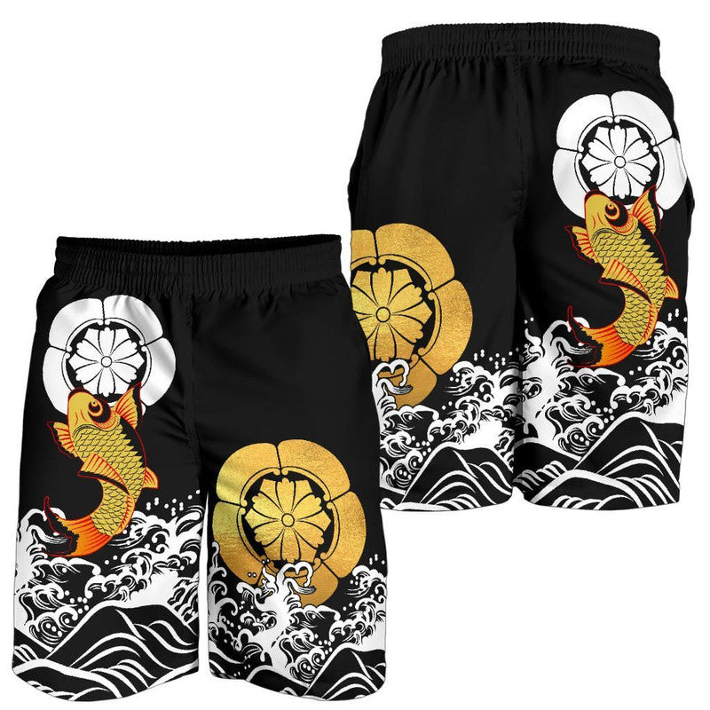 the-golden-koi-fish-shorts