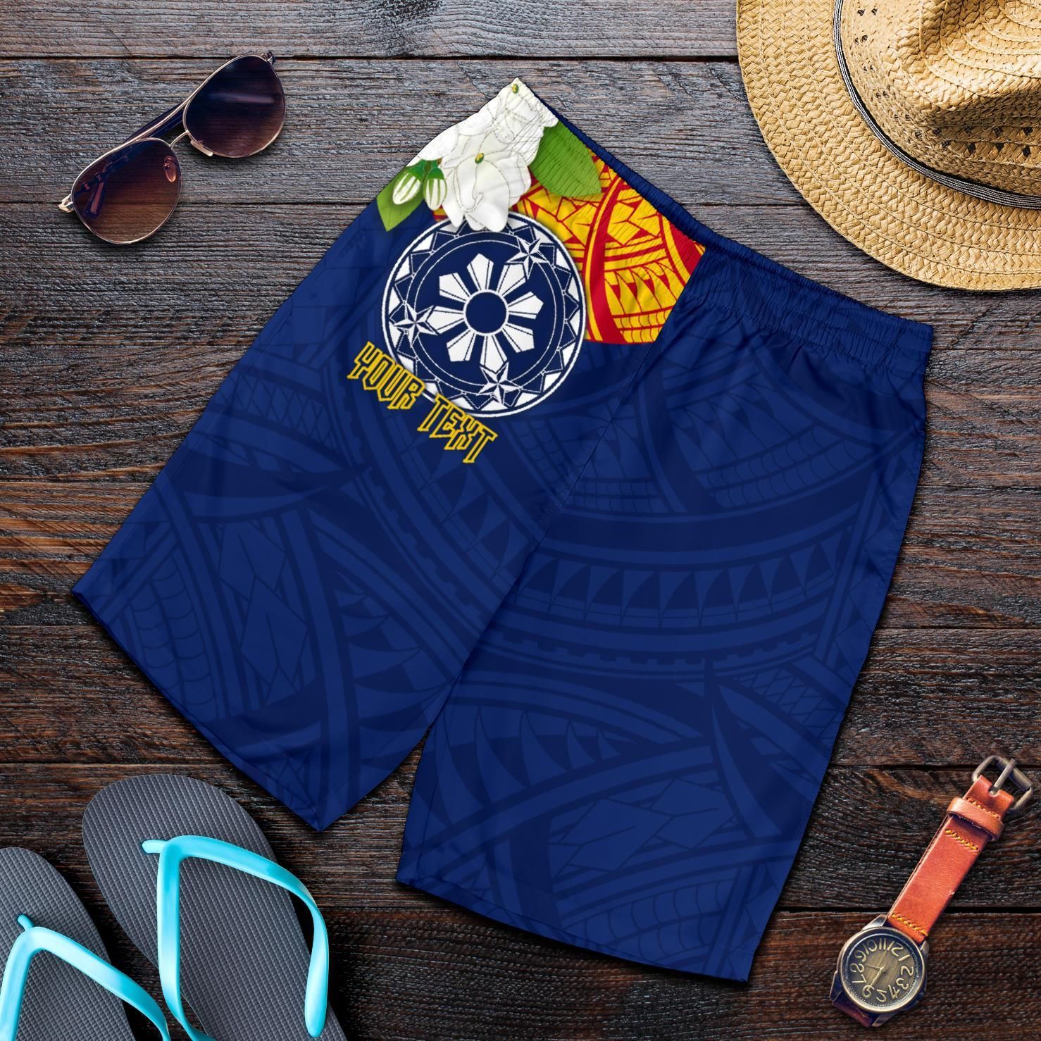 the-philippines-personalised-mens-shorts-filipino-sampaguita