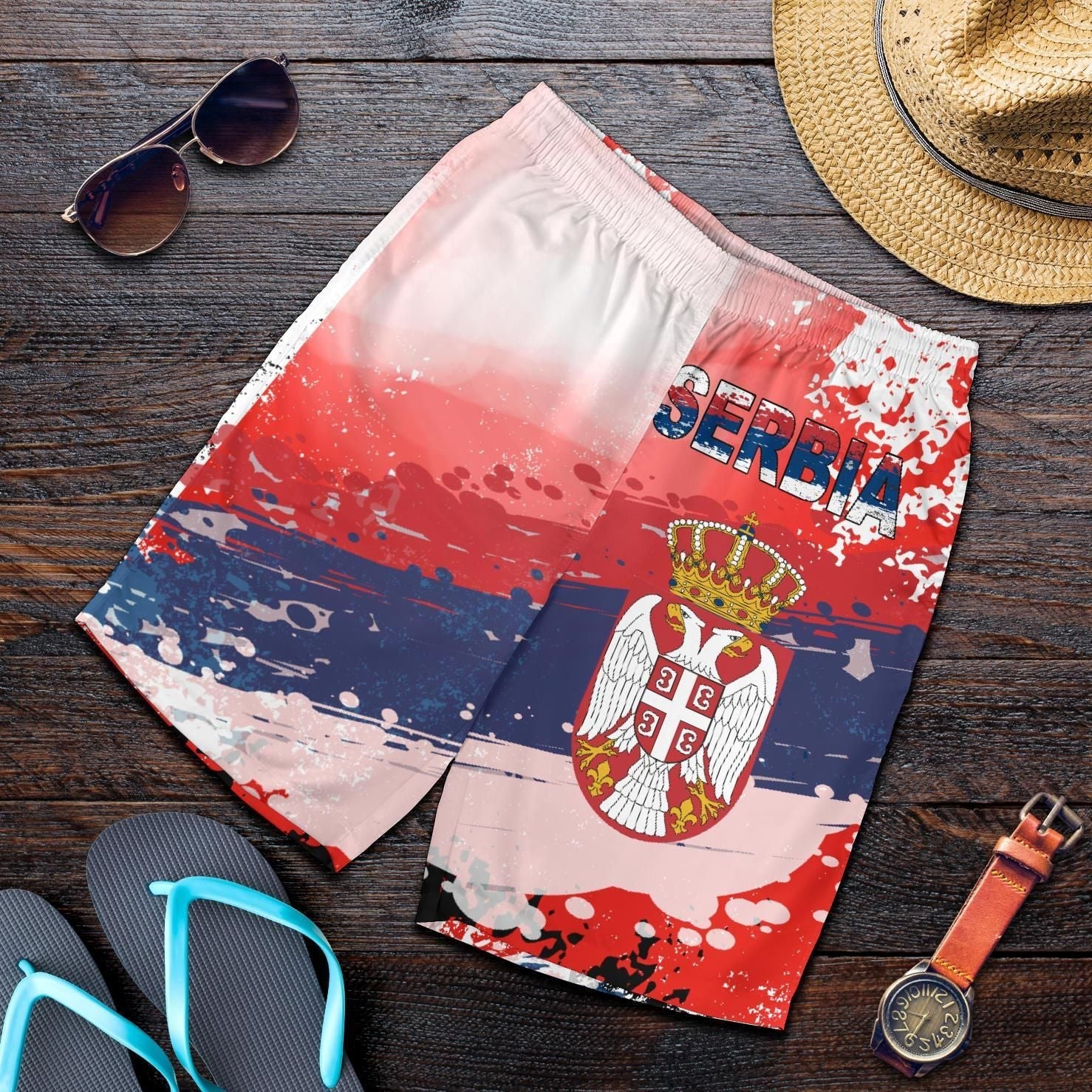 serbia-all-over-print-mens-shorts-serbia-national-flag-and-emblem